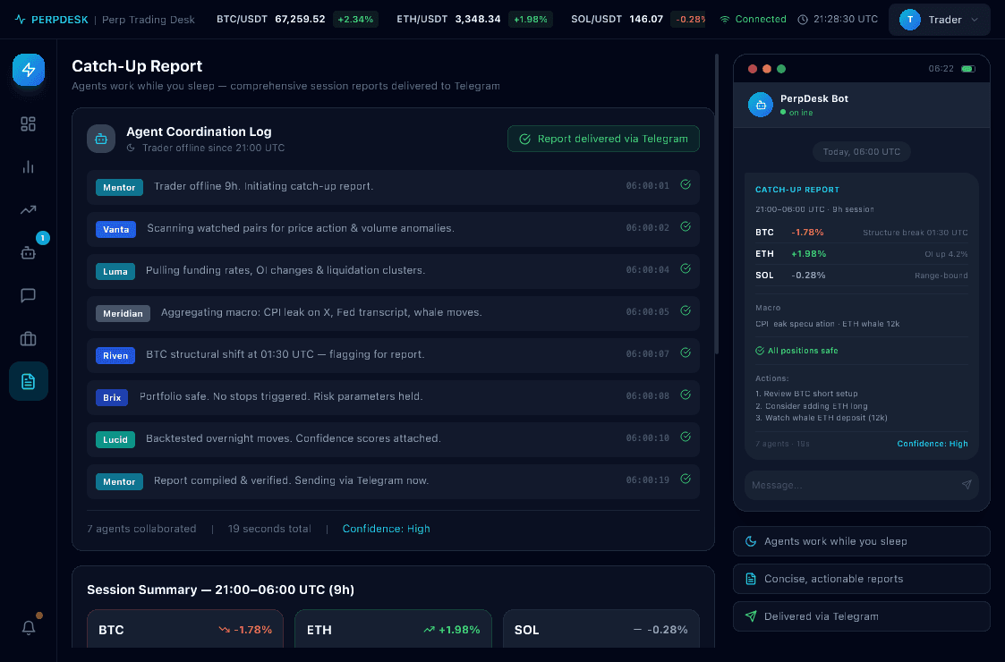 Catch-up report view